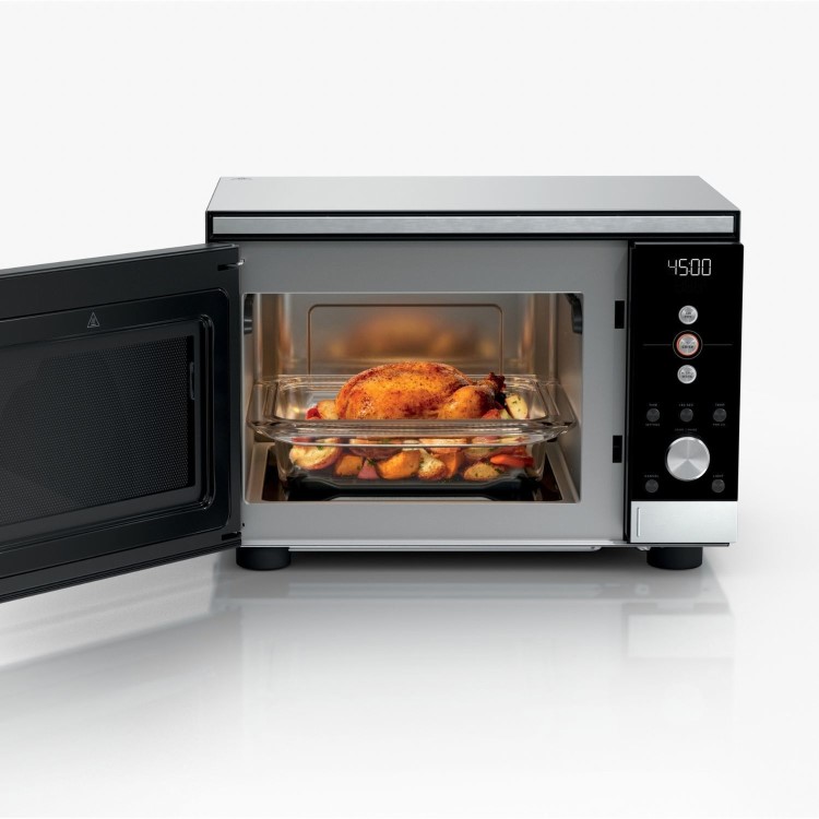 Ninja CRISPi 5.2L Microwave Air Fryer & Oven – Silver  Multi-Function Countertop Cooker