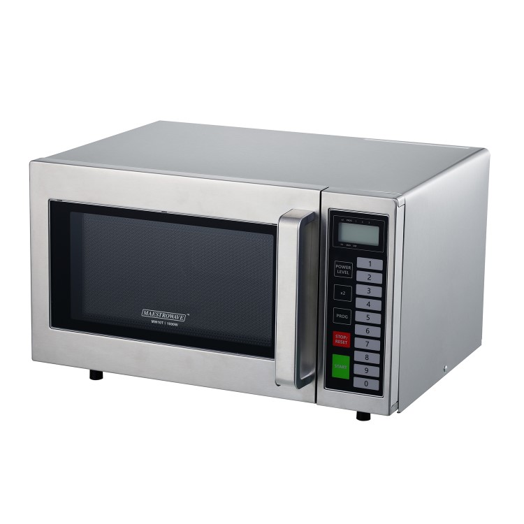 Maestrowave MW10T Commercial Microwave Oven 1000W Flatbed 10 Presets 13 Amp Plug