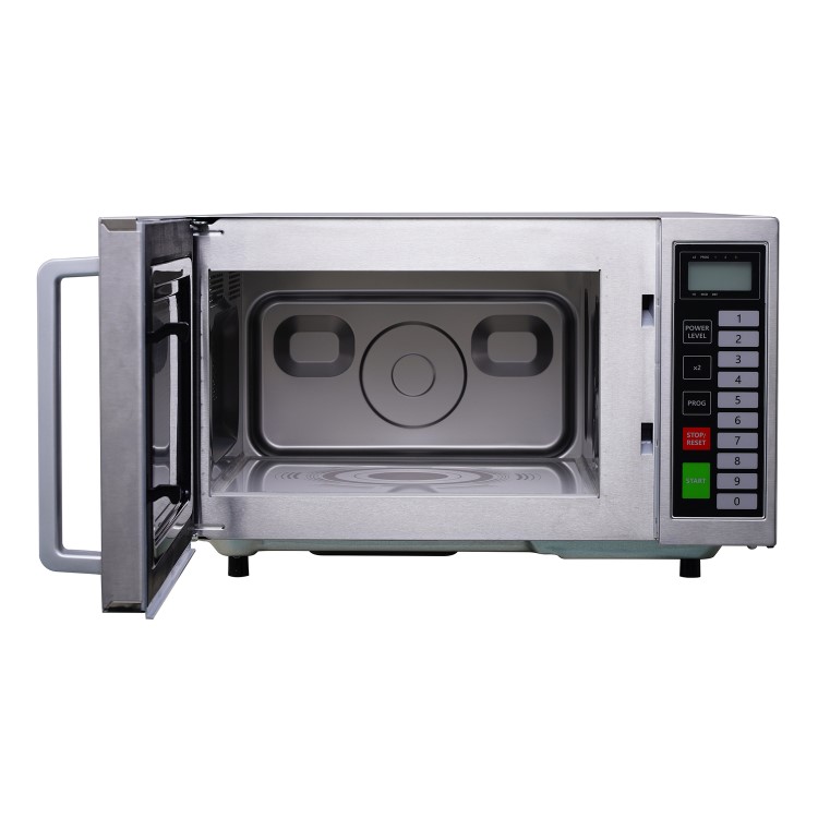 Maestrowave MW10T Commercial Microwave Oven 1000W Flatbed 10 Presets 13 Amp Plug