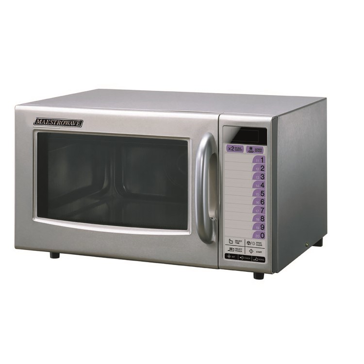 Maestrowave MW1200 Commercial Microwave 1200W - 20 Programs And 11 Power Levels. 13 Amp Plug
