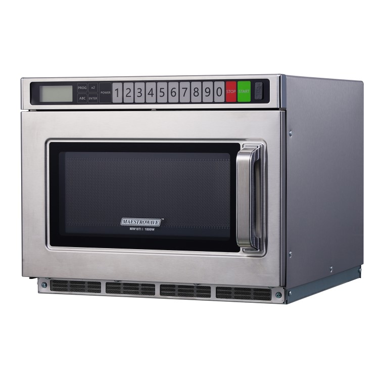 Maestrowave MW18Ti Inverter 1800W Commercial Microwave With Menu Creator Software USB. 13 Amp. 3 Years Full Onsite warranty