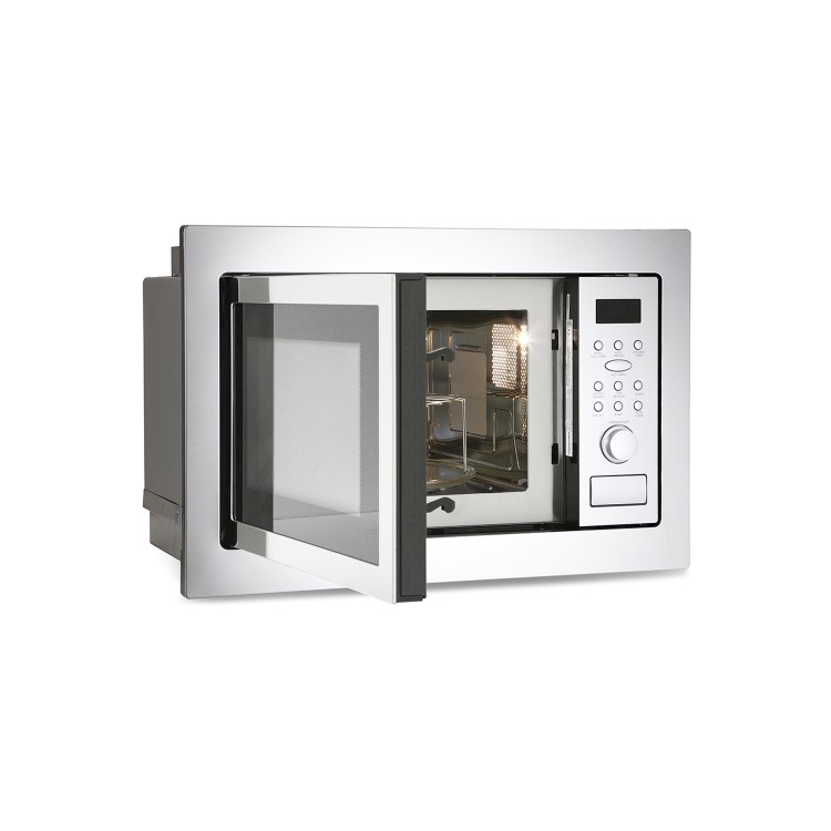 Montpellier MWBI90025 900W 25L Built-In Microwave Oven With Grill Stainless Steel