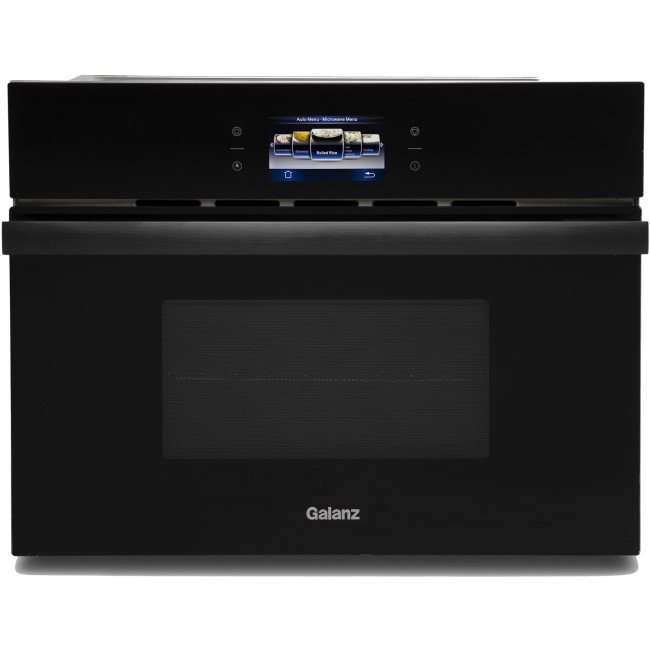 Galanz MWBIUK001B 32L 900W Built-in Combination Microwave Oven With Flatbed Cavity & Colour LCD Touch Screen Display - Black