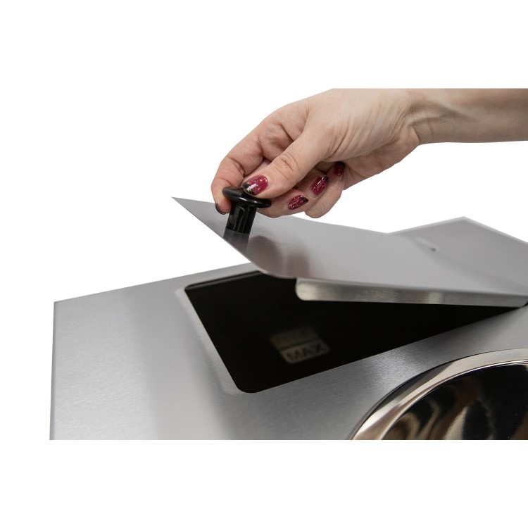 Parry MWBT 15ltr Heated Single Bowl Portable Hand Washing Station - Stainless Steel