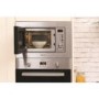 GRADE A3 - Hotpoint MWH1221X 20 Litre Built-In Microwave Oven With Grill - Stainless Steel