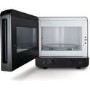 GRADE A1 - Hotpoint MWH1311B 13L 700W Freestanding Curve Microwave Oven Black