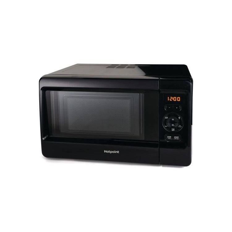 GRADE A1 - Hotpoint MWH2422MB 24L 750W Freestanding Microwave with Grill in Black