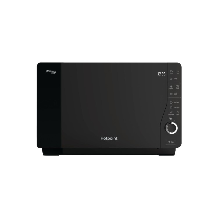 GRADE A2 - Hotpoint MWH26321MB 25L 800W ExtraSpace Crisp Microwave With Grill - Black
