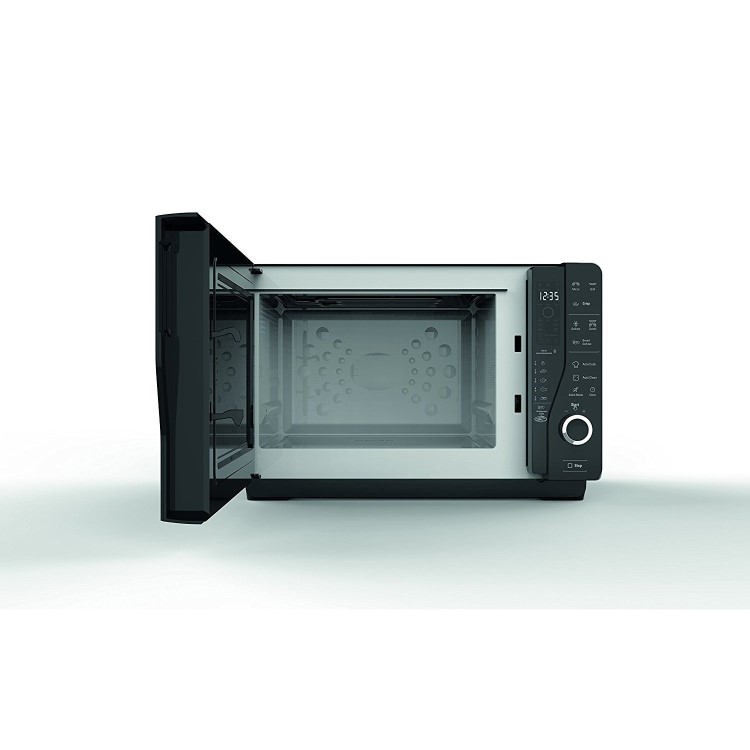 GRADE A2 - Hotpoint MWH26321MB 25L 800W ExtraSpace Crisp Microwave With Grill - Black