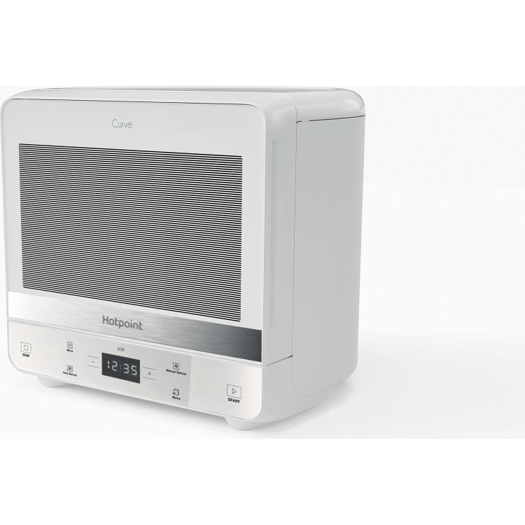 Refurbished Hotpoint Extraspace Curve MWHC1331FW 13L 700W Digital Microwave Oven White