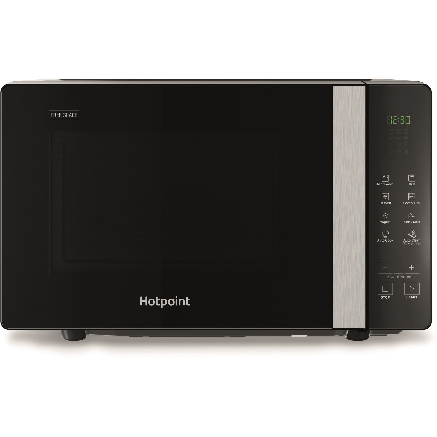 Refurbished Hotpoint MWHF203B 20L With Grill 800W Microwave Oven Black