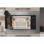 Refurbished Indesit MWI120GX Built In 20L with Grill 800W Microwave Stainless Steel