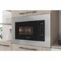 Refurbished Indesit MWI120GX Built In 20L with Grill 800W Microwave Stainless Steel
