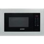 Refurbished Indesit Built-In 900W Microwave with Grill - Stainless Steel