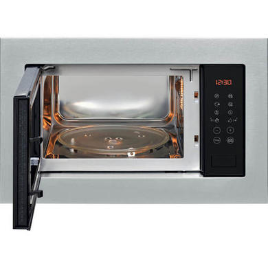 GRADE A3 - Indesit Built-In 900W Microwave with Grill - Stainless Steel