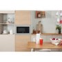 Refurbished Indesit Built-In 900W Microwave with Grill - Stainless Steel