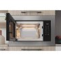 Refurbished Indesit Built-In 900W Microwave with Grill - Stainless Steel