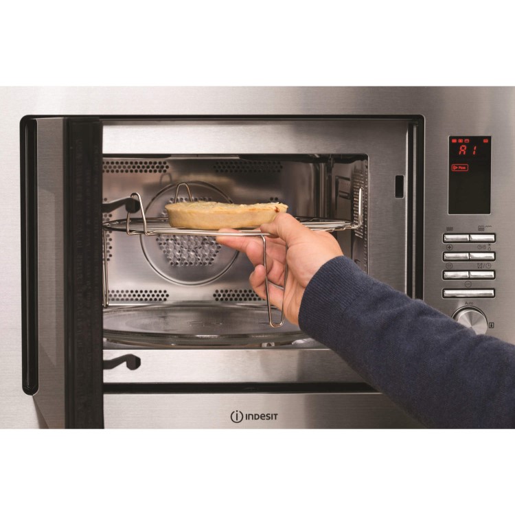 Indesit MWI2221X 24 L Built-in Microwave Oven With Grill Stainless Steel