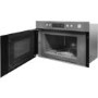Refurbished Indesit Aria MWI3213IX 22L 750W Built In Microwave with Grill Stainless Steel