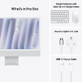 Apple iMac 2024 M4 10-Core 16GB RAM 256GB SSD 24 Inch 4.5K All-in-One PC - Silver