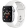 Apple Watch Series 5 GPS 40mm Silver Aluminium Case with White Sport Band