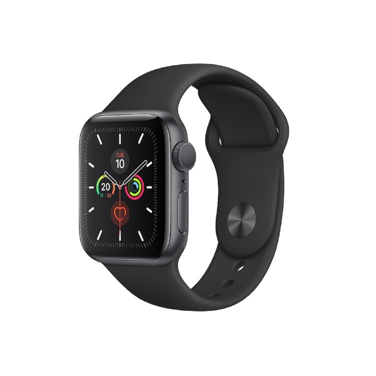 Apple Watch Series 5 GPS 40mm Space Grey Aluminium Case with Black Sport Band