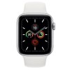 Apple Watch Series 5 GPS 44mm Silver Aluminium Case with White Sport Band