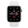 Apple Watch Series 5 GPS 44mm Silver Aluminium Case with White Sport Band