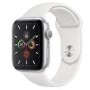 Apple Watch Series 5 GPS 44mm Silver Aluminium Case with White Sport Band