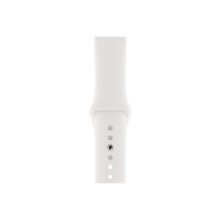 Apple Watch Series 5 GPS 44mm Silver Aluminium Case with White Sport Band