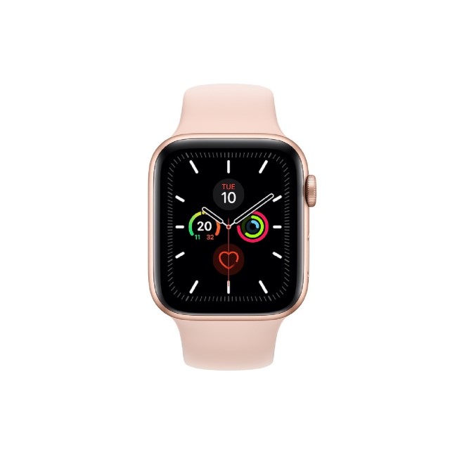 Apple Watch Series 5 GPS + Cellular 44mm Gold Aluminium Case with Pink Sand Sport Band