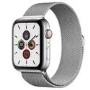 Apple Watch Series 5 GPS + Cellular 44mm Stainless Steel Case with Stainless Steel Milanese Loop
