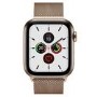 Apple Watch Series 5 GPS + Cellular 44mm Gold Stainless Steel Case with Gold Milanese Loop