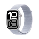 MWWN3QA/A Apple Watch Series 10 GPS 46mm Silver Aluminium Case with Blue Cloud Sport Loop
