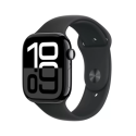 MWWP3QA/A Apple Watch Series 10 GPS 46mm Jet Black Aluminium Case with Black Sport Band - S/M