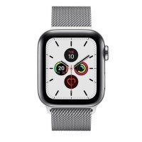 Apple Watch Series 5 GPS + Cellular 40mm Stainless Steel Case with Stainless Steel Milanese Loop