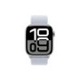 Apple Watch Series 10 GPS + Cellular 42mm Silver Aluminium Case with Blue Cloud Sport Loop