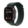 Apple Watch Ultra 2 GPS + Cellular 49mm Black Titanium with Dark Green Alpine Loop - Small