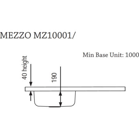 Rangemaster MZ10001L Mezzo 1000x605 1.0 Bowl LHD Stainless Steel Sink