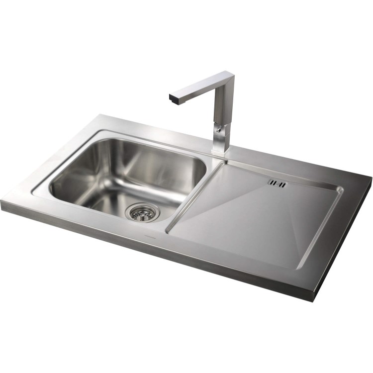 Rangemaster MZ10001R Mezzo 1000x605 1.0 Bowl RHD Stainless Steel Sink
