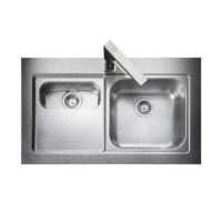 Rangemaster Mezzo 1000x605 1.5 Bowl RH Stainless Steel Sink