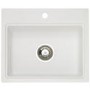 Astracast MZ10RWHOMESK Monza Single Square Bowl Granite ROK Composite Sink in White