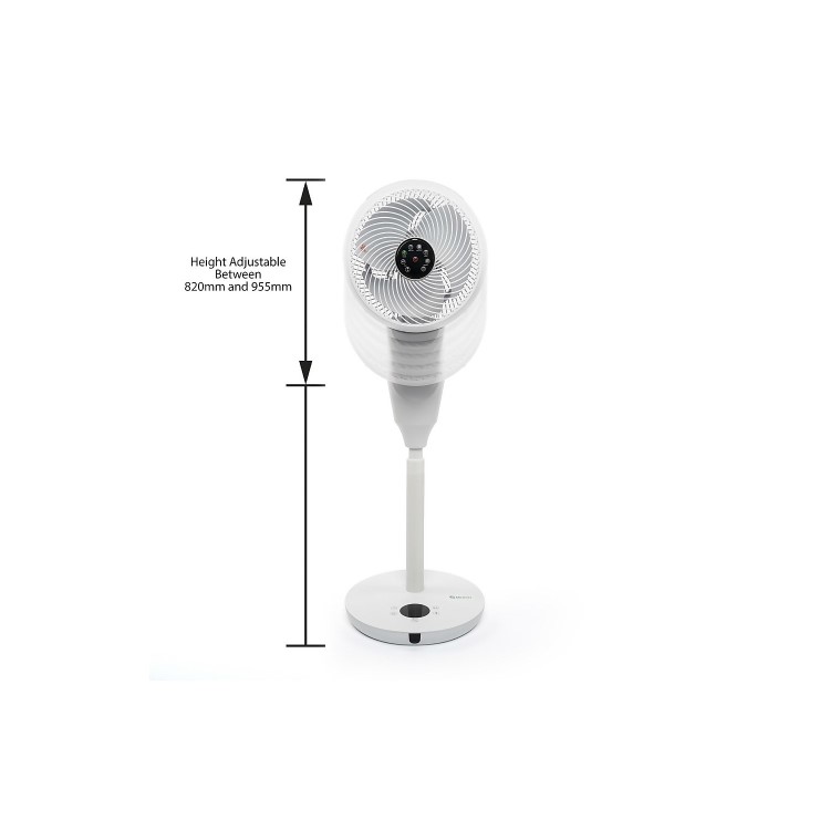 MeacoFan 1056P DC Air Circulator Pedestal Fan - Powerful Super Quiet & Low-Energy