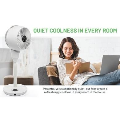 MeacoFan 1056P DC Air Circulator Pedestal Fan - Powerful Super Quiet & Low-Energy