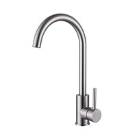 Reginox Brushed Nickel Single Lever Mono Kitchen Sink Mixer Tap - Mino BN