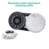 Replaceable Water Absorbent Washable Cleaning Pads for Clara Window Robot Vacuum Cleaner - pack of 6 pairs