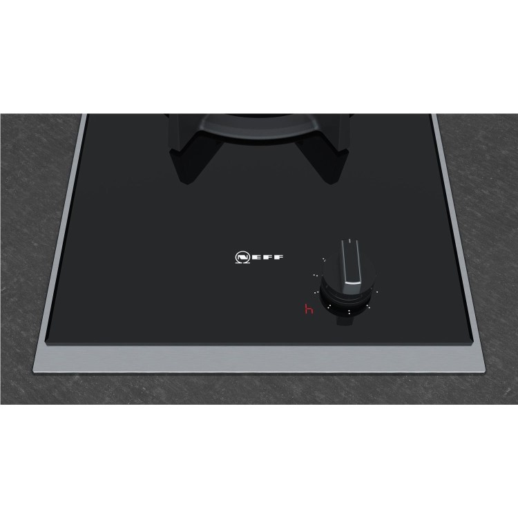 GRADE A1 - Neff N23TA19N0 30cm Domino Wok Gas-on-glass Hob Black