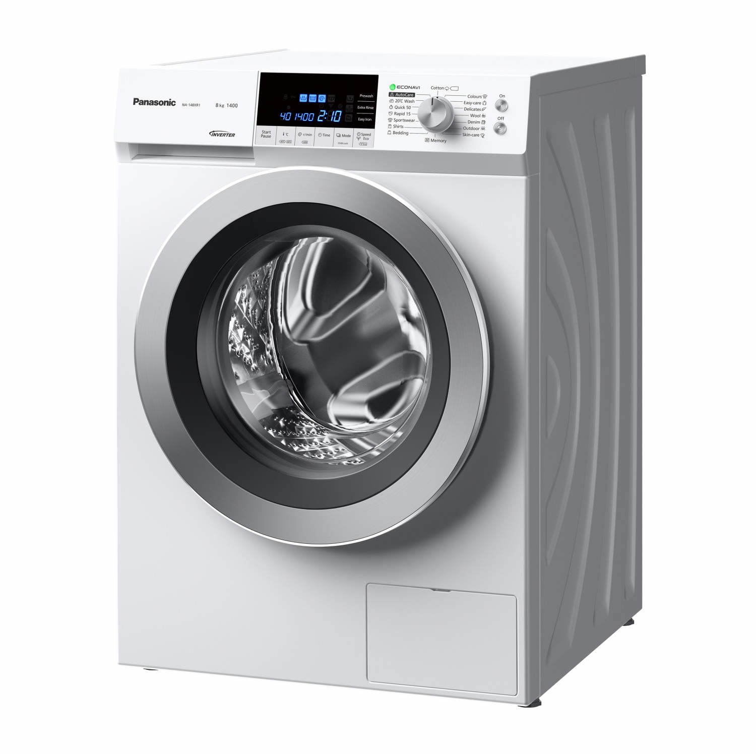 Panasonic NA 148XR1WGB 8kg 1400rpm Freestanding Washing Machine White Appliances Direct