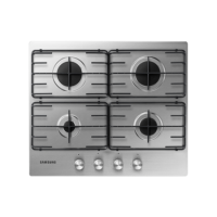 Samsung 4 Burner Gas Hob With Enamelled Pan Stands - Stainless Steel