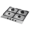 Refurbished Samsung NA64H3110AS 4 Burner Gas Hob With Enamelled Pan Stands Stainless Steel